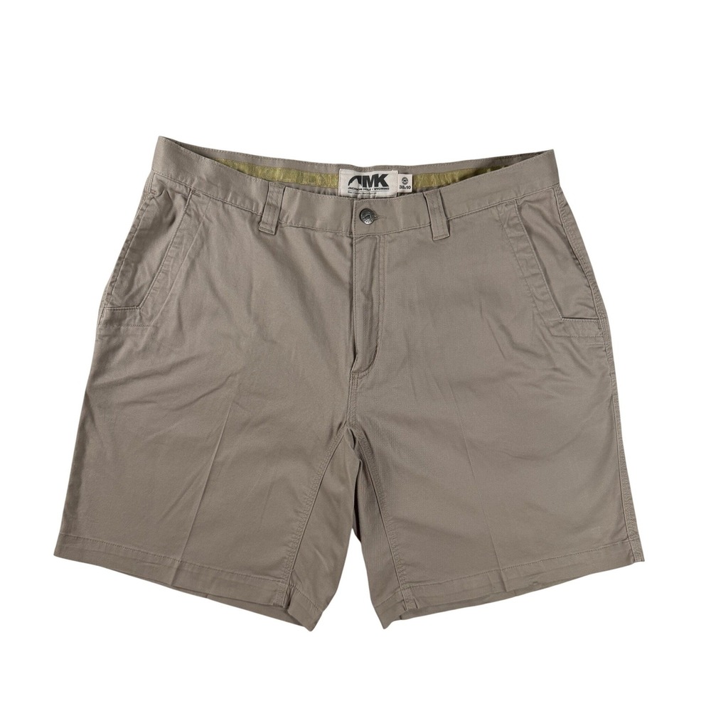 Mountain Khakis Jackson Hole Chino Shorts Stretch Cotton Tan Mens 38x10